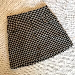 MNG Casual Checkered Skirt